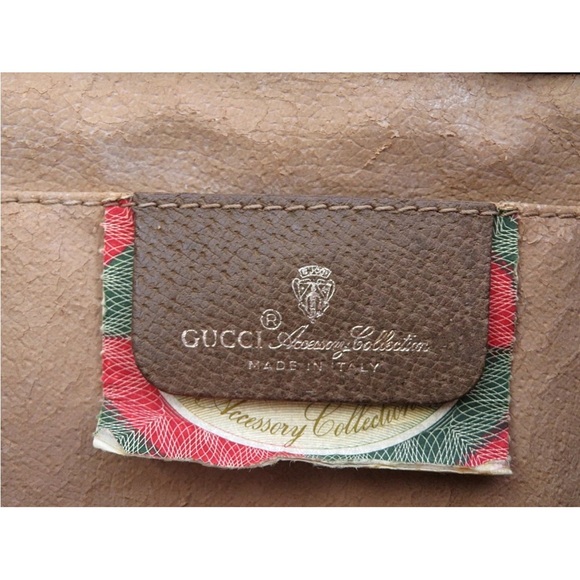 Gucci Beige and Brown Monogram Clutch - Picture 12 of 14